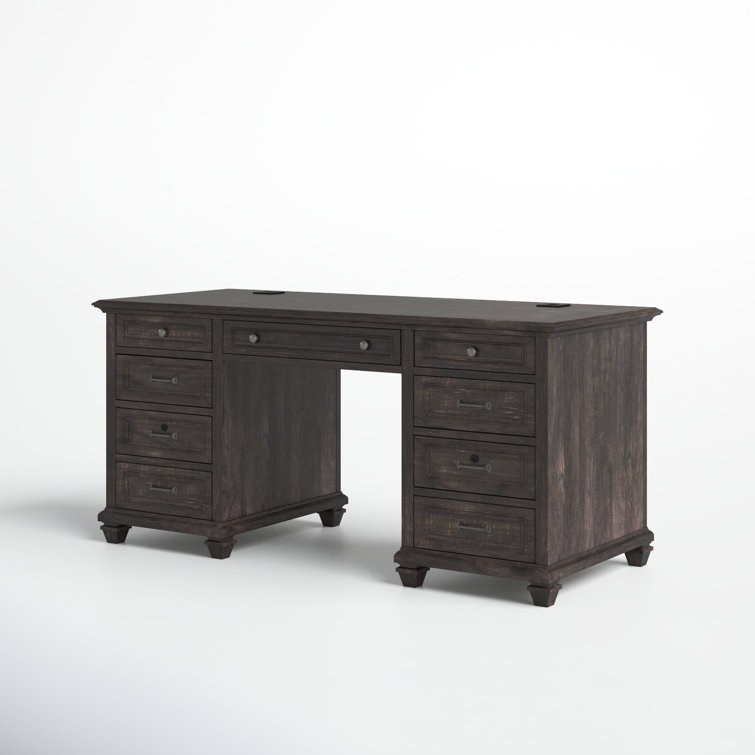 Finkel solid deals wood executive desk